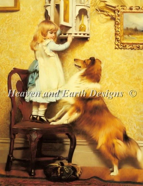 Little Girl And Her Sheltie Material Pack - Click Image to Close